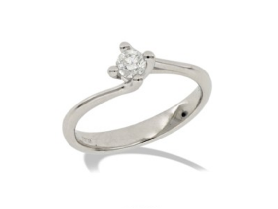 Anello Gemoro Donna Solitari in Oro bianco Diamante 0.18 Ct TSS762BIA18 - TSS762BIA18